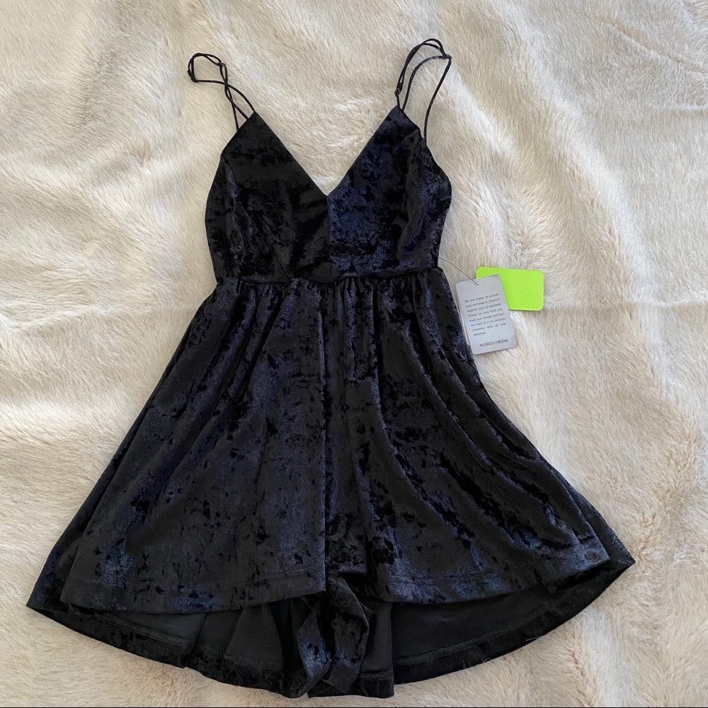 Sam Edelman Crushed Velvet Romper Size S